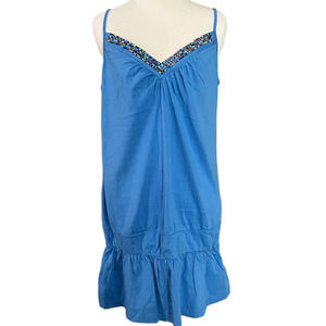 Vintage Y2K Pink Victoria’s Secret Blue Tunic Tank Top